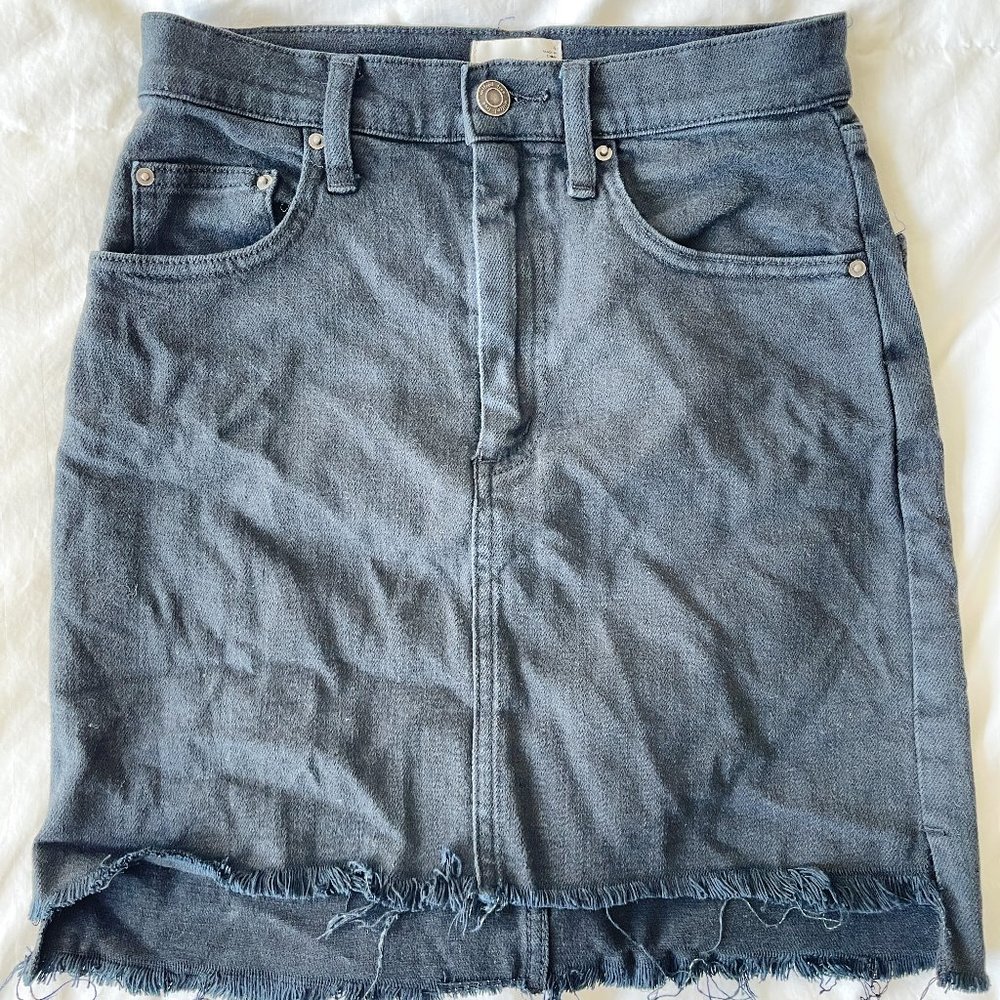 Wilfred Free By Aritizia Black Denim Skirt Size 4